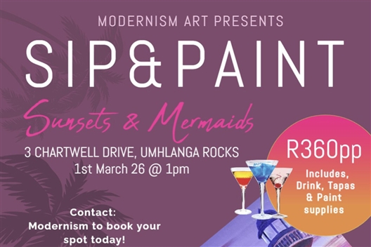 Sip & Paint by Modernism - Sunsets & Mermaids